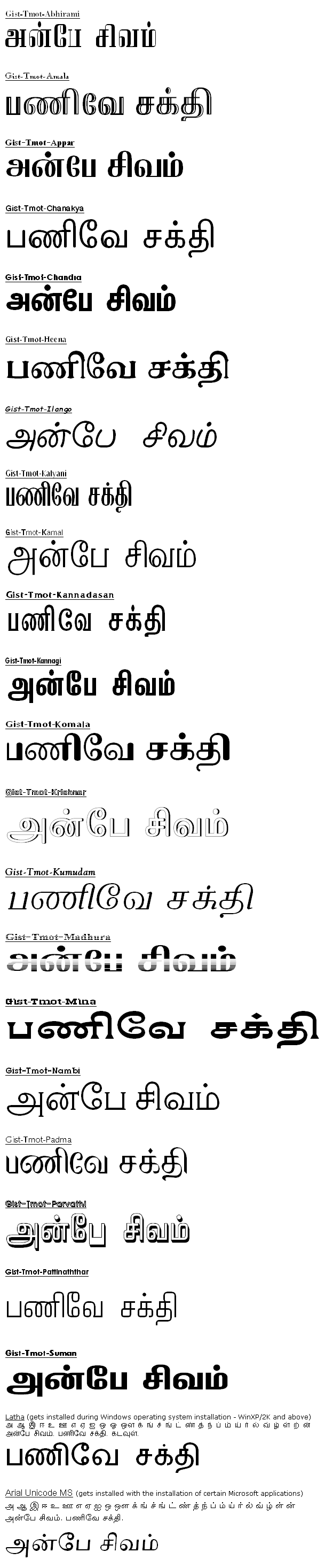 Vanavil tamil software 6.0